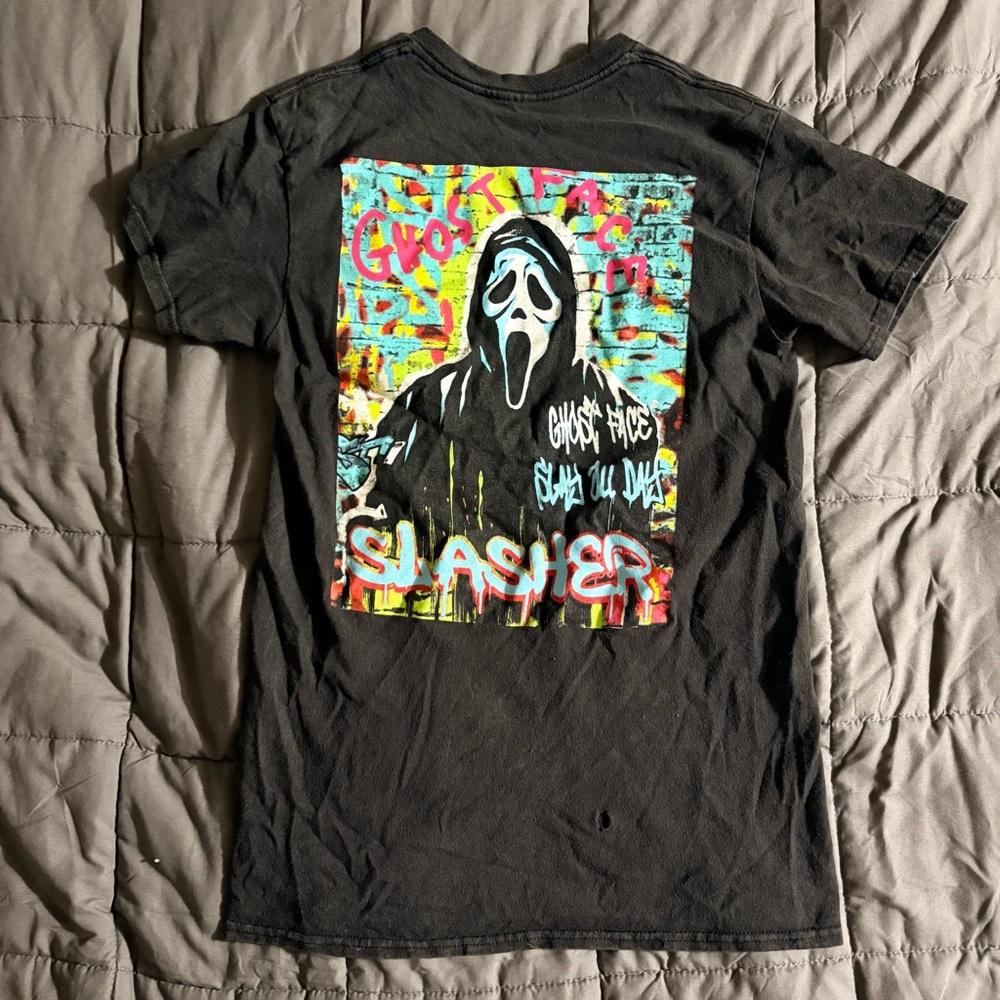 Scream Ghost Face Graffiti Street Art Rare Shirt Small Slasher Slay All Day